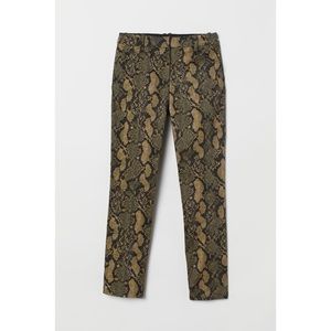 H&M Snakeskin Ankle Pant